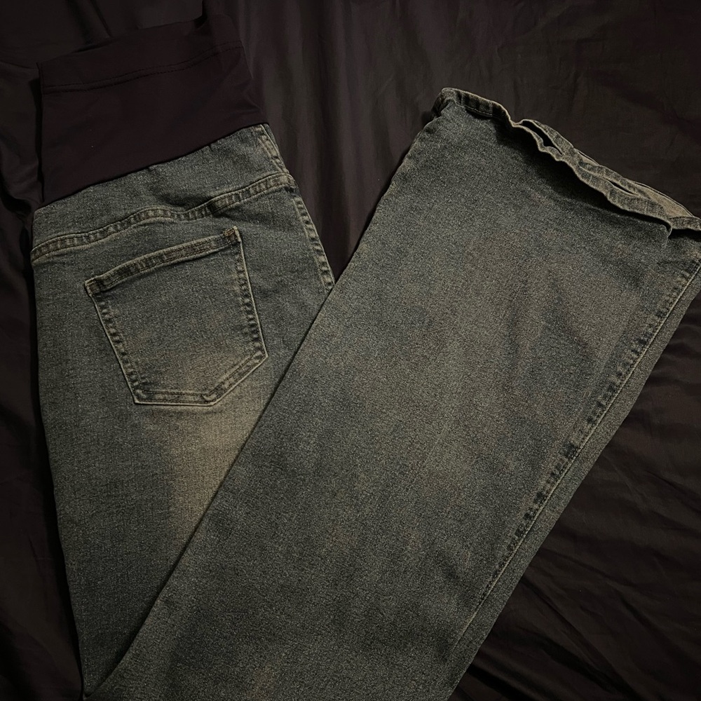 Straight Leg Medium Wash XL Maternity jeans